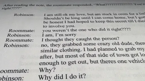 Detailed Message Exchange Between Conservative Commentator Suspect and Co-resident