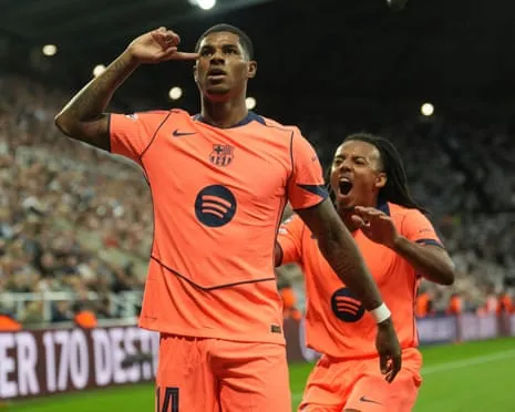 Striker spoils Newcastle's big occasion and insists: ‘I am improving at the Catalan club’